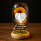 Personalisierte Goldene Rose mit Karte und Koordinaten für Paare – Wo wir uns fanden – Motiv 8