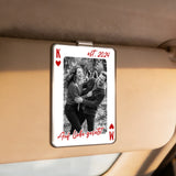 Personalisierter Acrylclip mit Foto für die Auto Sonnenblende – Herzass – Motiv 4