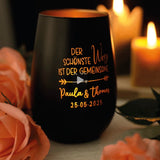 Gemeinsamer Weg - Personalisiertes Windlicht für Paare