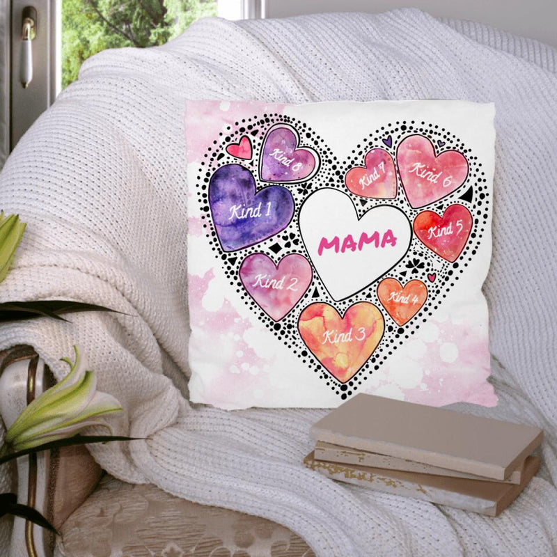 Hand aufs Herz (Für Mama) - Eltern-Kissen