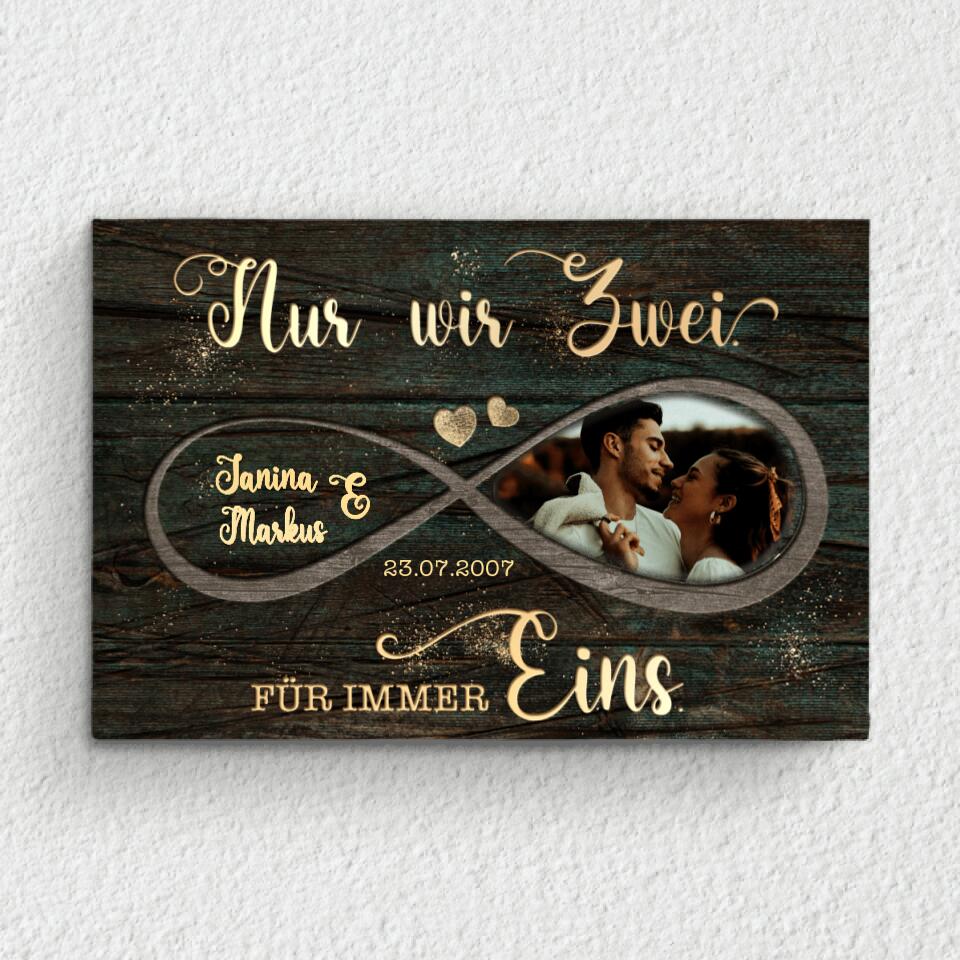 Für immer eins - Paar-Leinwand