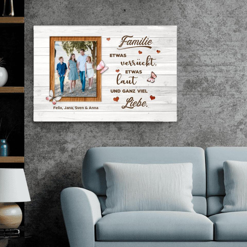 Familienliebe - Familien-Leinwand