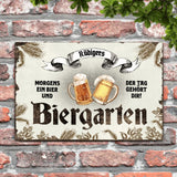 Biergarten - Outdoor-Türschild