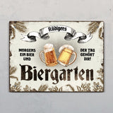 Biergarten - Outdoor-Türschild