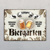 Biergarten - Outdoor-Türschild