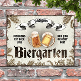 Biergarten - Outdoor-Türschild