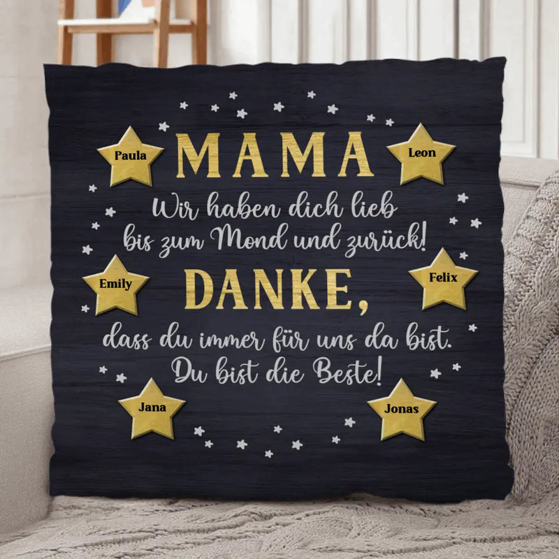 Bis zum Mond - Eltern-Kissen