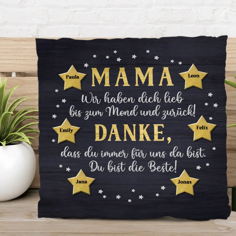 Bis zum Mond - Eltern-Kissen