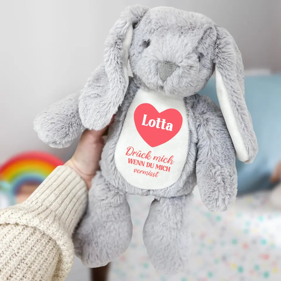 Drück mich - Kinder-Stoffhase
