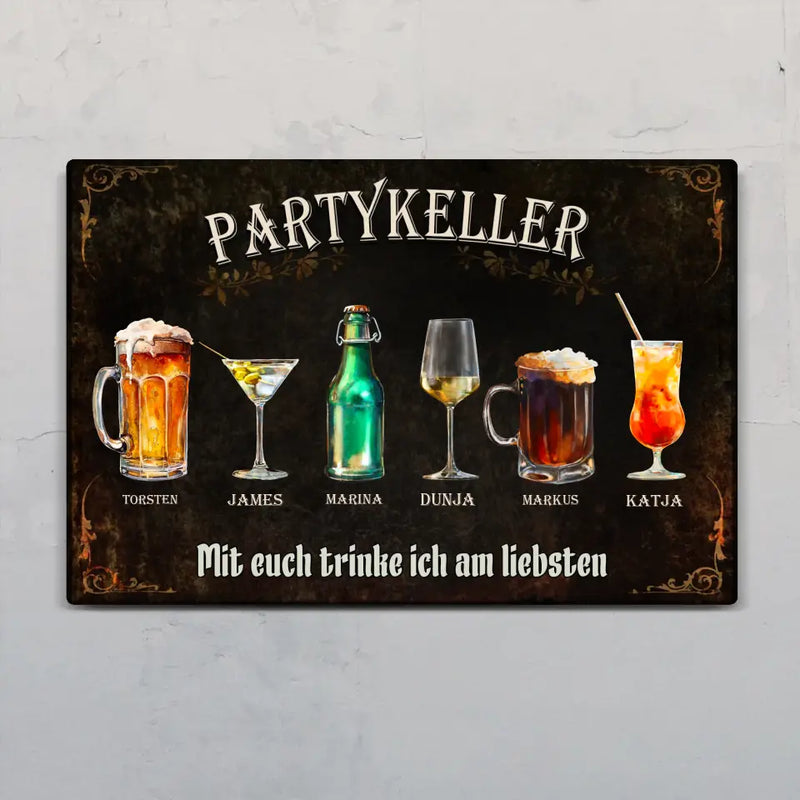 Gruppen-Therapie - Freunde-Türschild