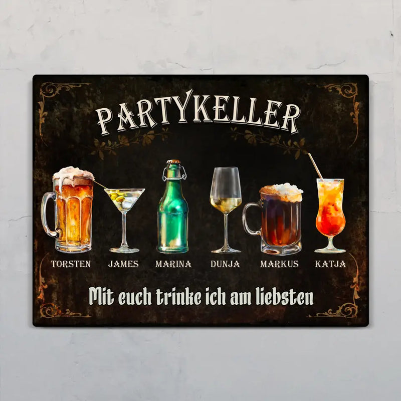 Gruppen-Therapie - Freunde-Türschild