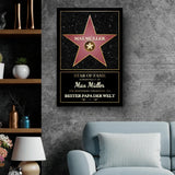 Leinwand "Bester Papa der Welt" mit Namen personalisiert von Love & Faith zum Vatertag