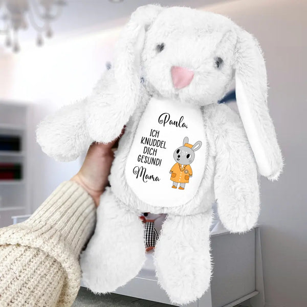 Gute Besserung - Kinder-Stoffhase