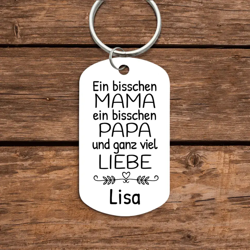 Ein bisschen - Eltern-Schlüsselanhänger