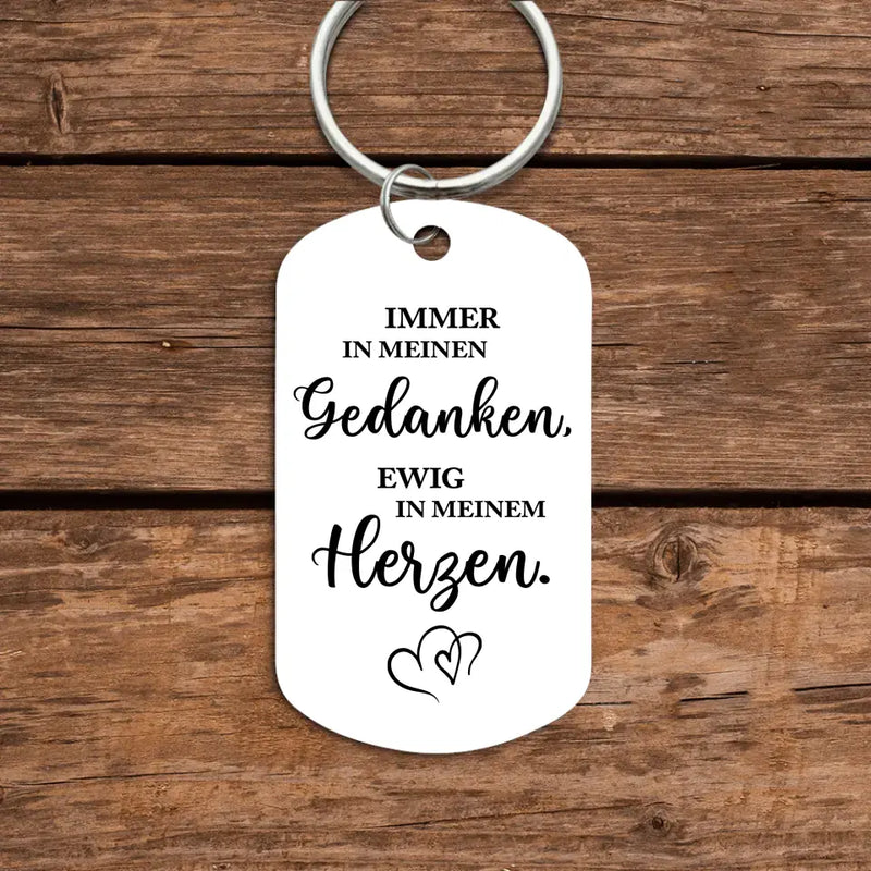 Ich trage dich bei mir - Paar-Schlüsselanhänger