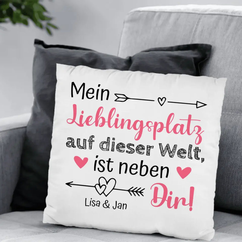 Lieblingsplatz - Paar-Kissen