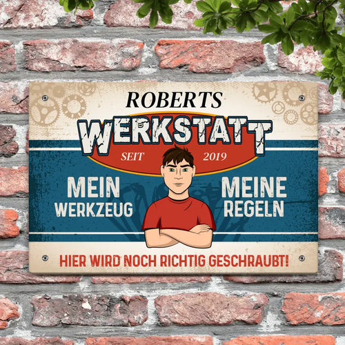 Für Macher (horizontal) - Heimwerker-Türschild