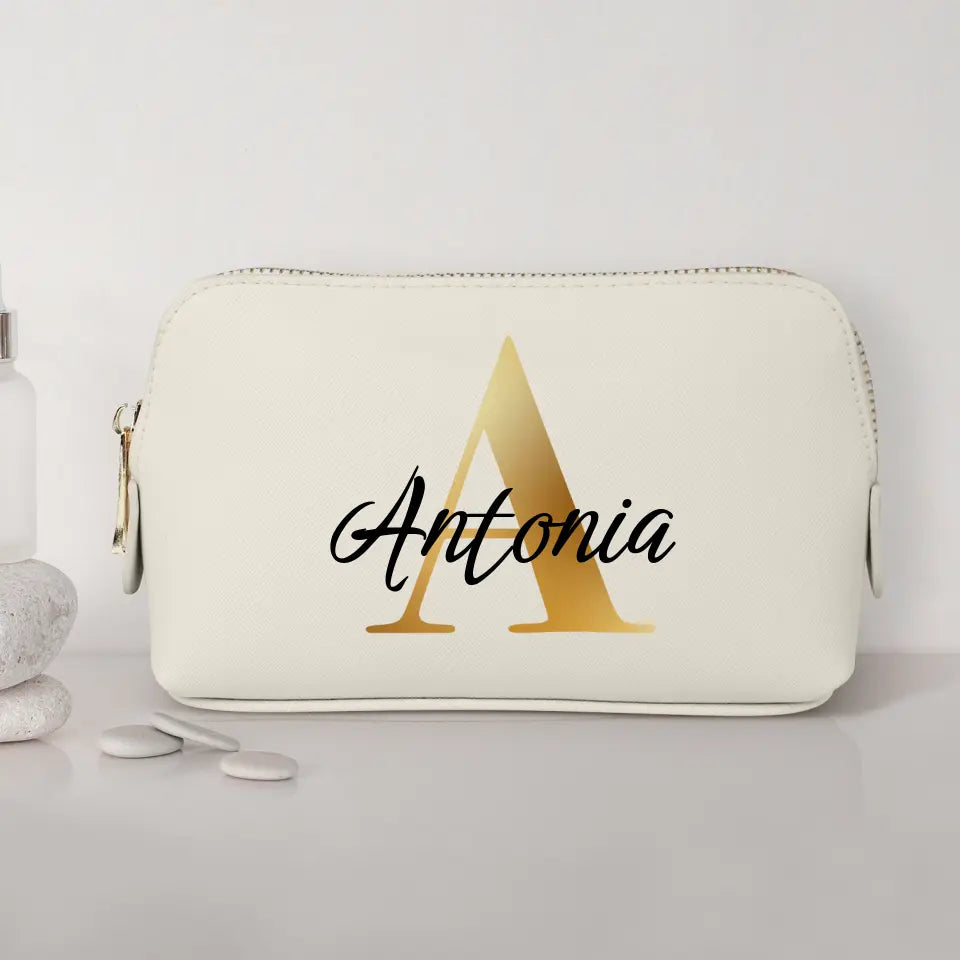 Initiale - Individuelle PU Kosmetiktasche