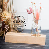 Glück ist ... - Personalisierter Blumenaufsteller für Mama
