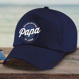 navy blaue Baseballcap für Papa personalisiert von Love & Faith