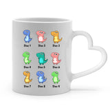 Papasaurus Tasse personalisiert – Produktansicht, Vatertagsgeschenk mit Dino-Motiv von Love & Faith