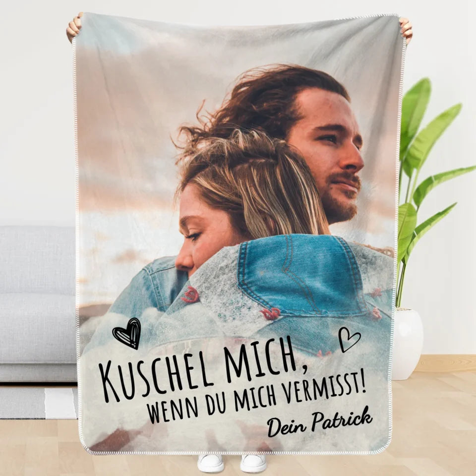Personalisierte Kuscheldecke 150x200cm personalisierbar - gefertigt von Love & Faith