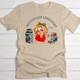 Bücherliebe - Personalisiertes T-Shirt für Buchliebhaberinnen mit Namen
