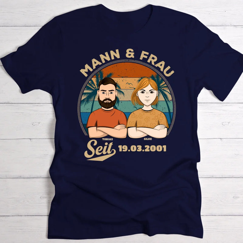 Ehepartner seit - Individuelles T-Shirt