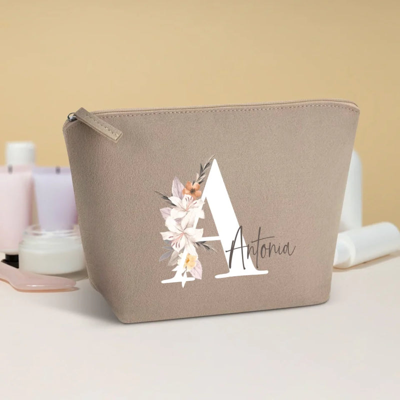 Deine Initiale - Individuelle Kosmetiktasche Filz