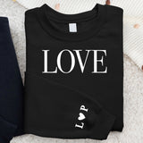 LOVE - Personalisierter Sweater für Paare und Freunde
