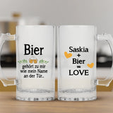 Bier gehört zu mir - Individueller Bierkrug