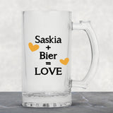 Bier gehört zu mir - Individueller Bierkrug