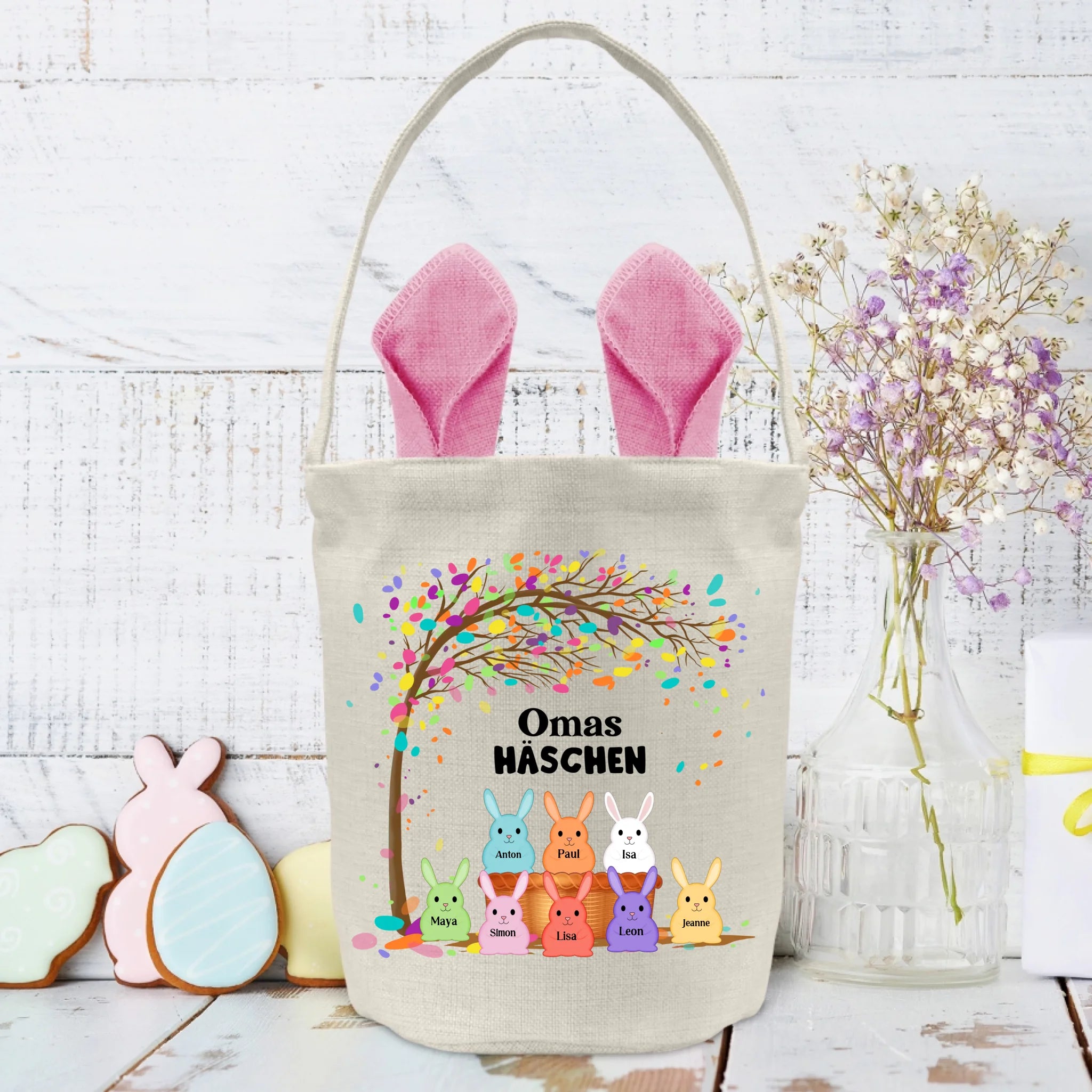 Omas Häschen - Personalisierte Ostertasche für Oma und Mama