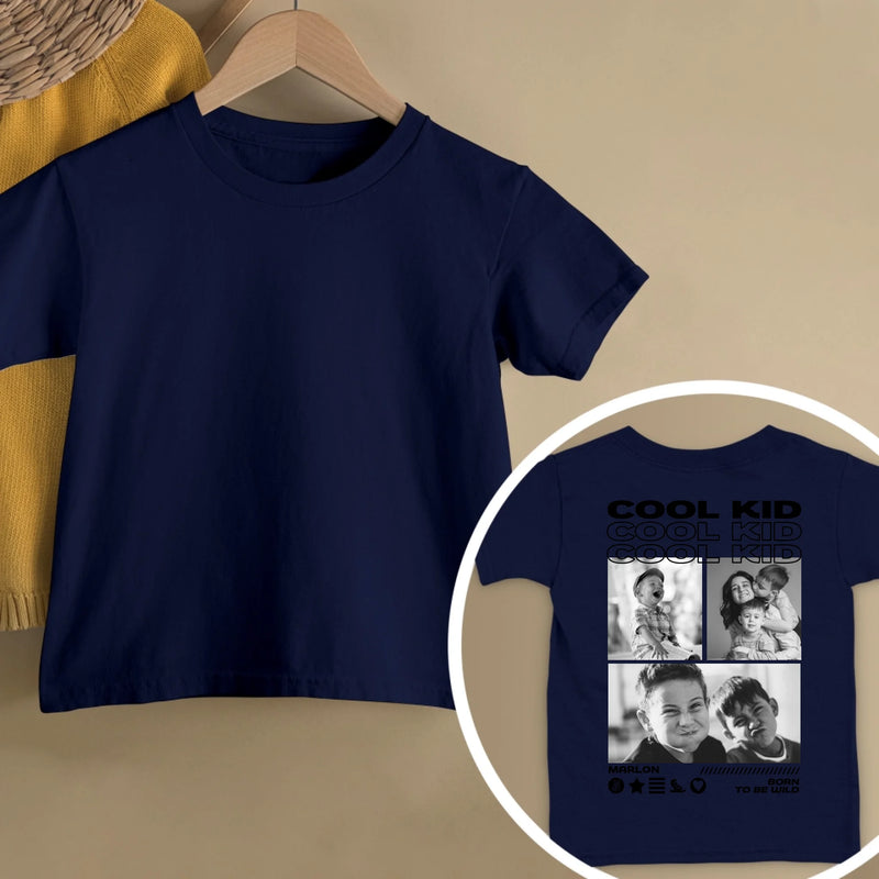 Cool Kid - Personalisiertes T-Shirt mit Rückenprint für Kinder
