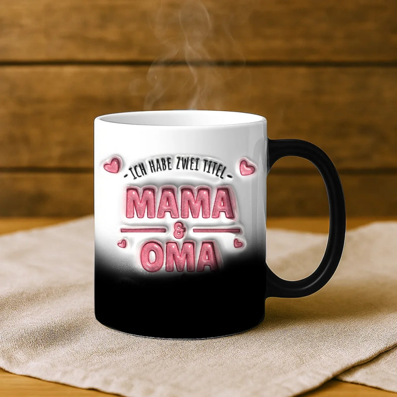 Magische Tasse mit Thermo-Farbwechsel und personalisiertem Namen – witzige Geschenkidee von Love & Faith