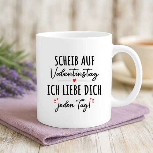 Personalisierte Tasse mit Druck für Paare – Mit Dir – Motiv 2