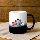 Magische Tasse mit Thermo-Farbwechsel und personalisiertem Namen – witzige Geschenkidee von Love & Faith