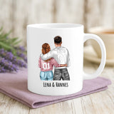 Personalisierte Tasse mit Druck für Paare zu Weihnachten – Du und Ich – Motiv 2