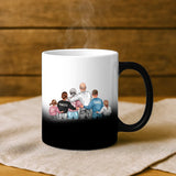 Magische Tasse mit Thermo-Farbwechsel und personalisiertem Namen – witzige Geschenkidee von Love & Faith