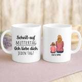 Personalisierte Tasse Jeden Tag mit Foto für Mama & Papa