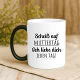Personalisierte Tasse Jeden Tag mit Foto für Mama & Papa – Motiv 9
