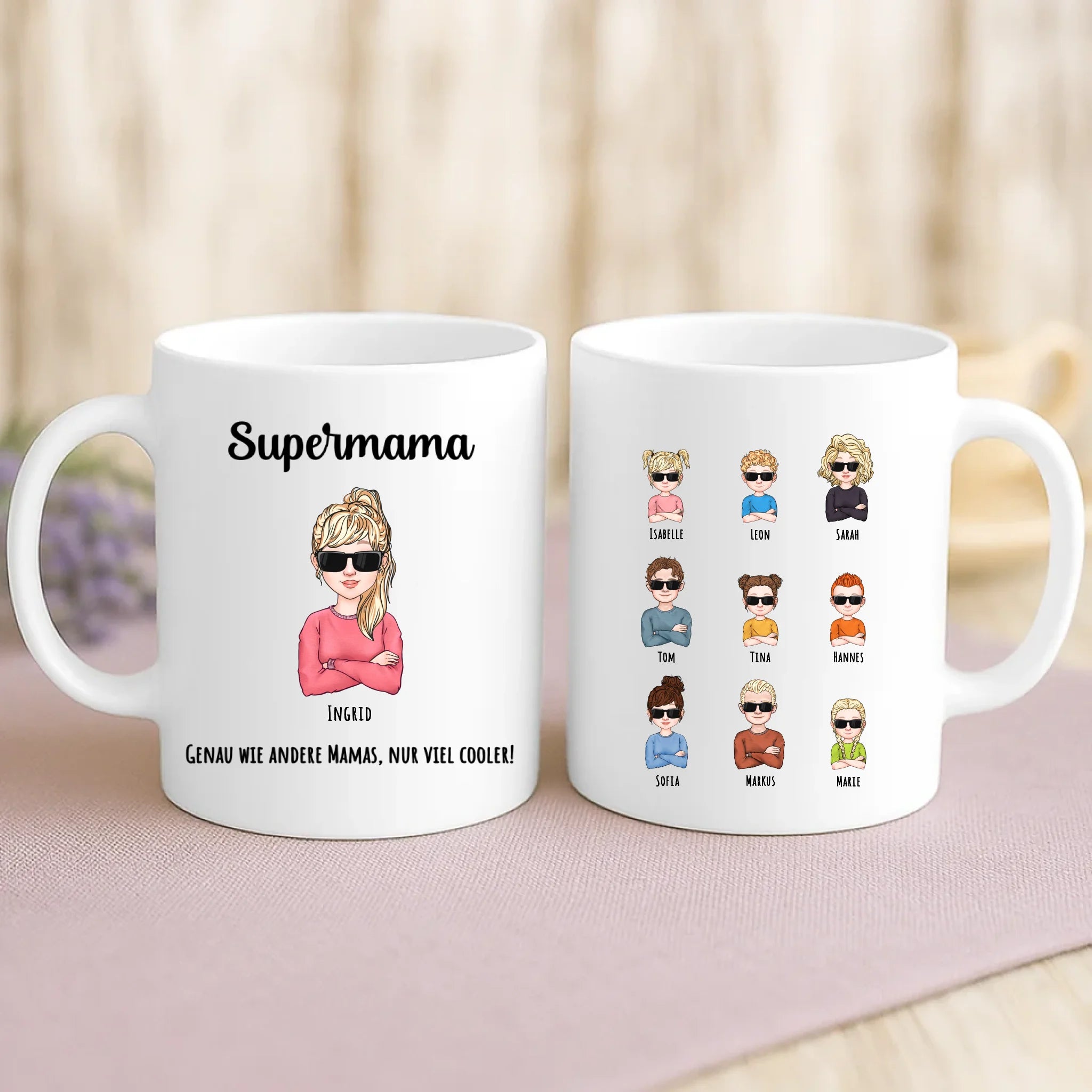 Personalisierte Tasse mit Druck für Mama – Mama ist die Beste