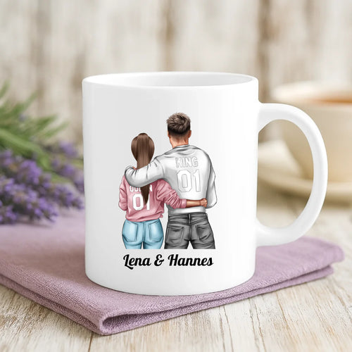 Personalisierte Tasse Ehepartner seit mit Foto für Paare – Motiv 2
