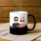 Personalisierte Tasse mit Druck für Paare – Ich liebe dich mehr – Motiv 8