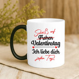 Personalisierte Tasse mit Druck für Paare – Ich liebe dich mehr – Motiv 9