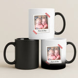 Magische Tasse mit Thermo-Farbwechsel und personalisiertem Namen – witzige Geschenkidee von Love & Faith