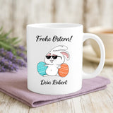 Personalisierte Tasse mit Druck für Freunde zu Ostern – Ostern
