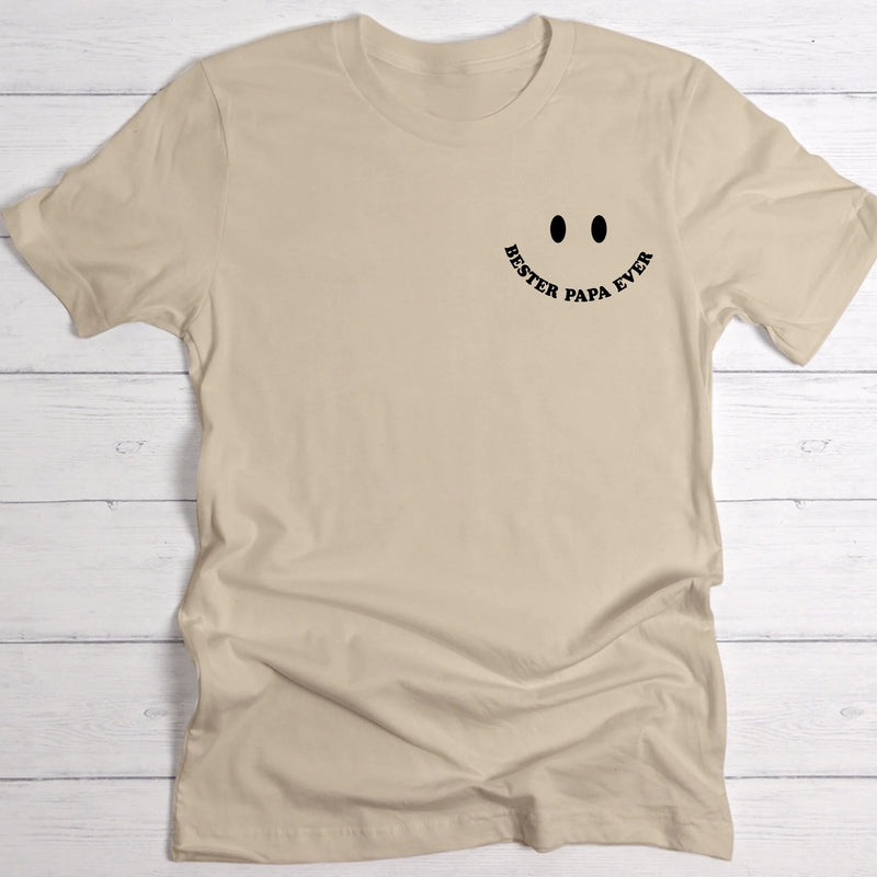 Beiges Cool Dads Club T-Shirt mit Rückendruck mit Foto personalisieren von Love & Faith