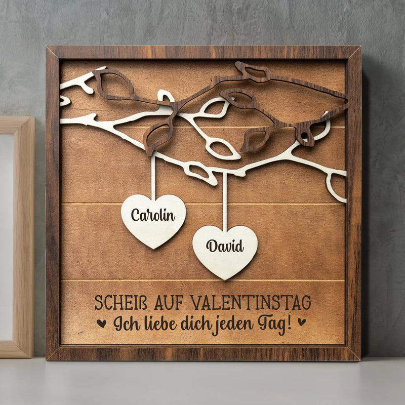 Valentinstag - Paar-Herzaufsteller