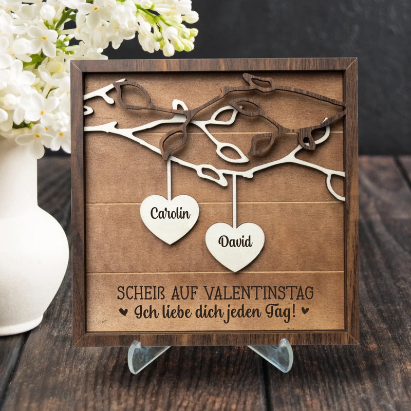 Valentinstag - Paar-Herzaufsteller